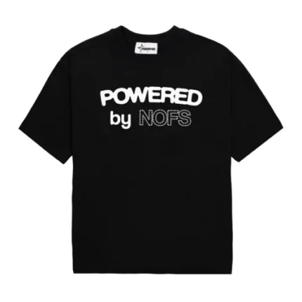 Black Powered By NOFS T-Shirt
