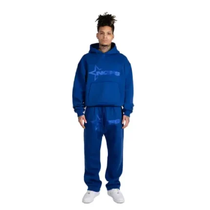 Tone in Tone Royal Blue Nofs Joggers Front